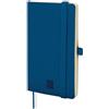 finocam Taccuino Nexo Copertina Morbida Dotted Blu Marino, Taccuino Piccolo con Fogli Microforati, Tasca e Portapenna, 72 Fogli, Ideale per Bullet Journal