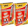 BIC Intensity, Marking 2000, Pennarelli Indelebili Colorati ECOlutions, con il 51% di Materiali Riciclati, Punta Tonda Resistente, Cancelleria Casa e Ufficio, 4 Unità (Confezione da 2)
