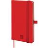 finocam - Taccuino Nexo Copertina Rigida Dotted Rosso| Taccuino Piccolo con Fogli Microforati | Tasca e Portapenna| 72 Fogli, Ideale per Bullet Journal