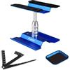Pobila RC Car Work Stand Aluminum Repair Workstation 360 Degree Rotation Lift Lower/Screw Tray/Righello regolabile RC for 1/8 1/10 1/12 1/16 Scale Traxxas Axial Arrma Redcat Crawler Monster Truck Buggy