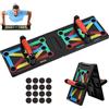 YANKUIRUI Tavola per push up, 12 in 1, pieghevole, rack per press up, multifunzione, sistema di allenamento fitness per la muscolatura, esercizi per la forza della parte superiore del corpo, brucia grassi