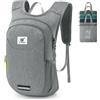 SKYSPER Zaino Ultraleggero Pieghevole 10L, Zaino Salvaspazio da Viaggio con Strisce Riflettenti Anteriori e Posteriori per Escursioni viaggi Ciclismo Trekking
