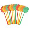 TUPARKA 12 PCS Racchetta Mosche Plastica Colorata Manico Lungo