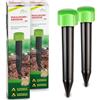 Gardigo® Repellenti per Talpe Mini - 2 Pezzi | Dissuasori per Talpe - 400 Hz | Allontana Talpe da Giardino | Anti Talpe a Batterie | Scaccia Talpe | Dissuasore Talpe a Ultrasuoni | Repellente Talpe