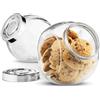 Bormioli Rocco Pandora Barattolo per caramelle in vetro da 2200 ml, con coperchio ermetico in plastica, per snack, alimenti secchi, gelatine, barattoli per farmaci, 1 barattolo