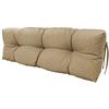 chilly pilley Cuscino Trapuntato Per Mobili In Pallet Riempito Con Fiocchi Di Schiuma Cuscino Per Divano Per Schienale Cuscino Per Sedile Cuscino Laterale Set (Cuscino Schienale 120 X 50 Beige)