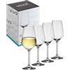 like. by Villeroy & Boch vivo by Villeroy & Boch Group - Voice Basic Set di bicchieri da vino bianco, 4 pezzi, 356 ml, bicchiere in cristallo, lavabile in lavastoviglie