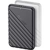 ORICO 2 Pezzi Case HDD 2.5 SATA USB 3.0, Case Hard Disk per SSD 9.5mm e 7mm, Supporto UASP e TRIM,Nessuno Strumento Richiesto,Nero+Bianco 25PW1-U3