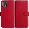 DENDICO Cover per Oppo A73 5G / Oppo A72 5G / Oppo A92S / Oppo Reno 4Z, Premium Portafoglio PU Custodia in PU Pelle, Flip Libro TPU Bumper Caso per Oppo A73 5G / Oppo A72 5G / Oppo Reno 4Z, Rosso