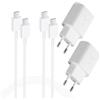 KAIMENGLONG 2 Pezzi 25W USB C Caricabatterie Rapido Caricatore Super Veloce con Cavo USB-C 1,5 m per Samsung Galaxy S25/S24/S23/S22/S21/S20 Ultra/S10/S9/A52/A51/A55/A72/Note20/10/Tab S10 S9 S8 S7