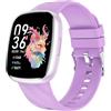 CATGIFF Smartwatch Bambini, Orologio Fitness Tracker 1.75, Smart Watch con 100+ Modalità Sportive, Frequenza Cardiaca, Monitor del Sonno, Giochi, Contapassi, Regalo per Bambino Bambina Ado 5-16 Anni - Viola