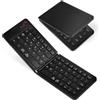 Aolso Tastiera Bluetooth Pieghevole, Tastiera Wireless Leggera, Triplo Pairing, Tastieras Portatile Ricaricabile per Smartphone/Tablet/PC/iPad/iPhone, Sistema Windows, iOS, Android-Nero