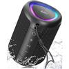 AY Cassa Bluetooth Portatile con Luci, Impermeabile IPX5, Stereo Paring, Ingresso AUX&TF-Card, 24 Ore di Riproduzione, Piccolo Altoparlante wireless Bluetooth 5.3, Perfetto per Casa,Feste,All'aperto