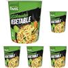 Knorr Noodles Vegetable Taste, Noodles Istantanei, Vegetable Taste, Pronti in 3 Minuti, Spezie Selezionate - 65 gr (Confezione da 5)
