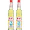 Toschi Zero+ Sciroppo Senza Zuccheri al gusto di Limone e Zenzero in Bottiglia di vetro da 560 ml. (Confezione da 2)