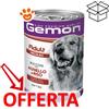 Monge Gemon Dog Adult Medium Bocconi con Agnello e Riso - Lattina Da 1250 Gr - CONFEZIONE RISPARMIO