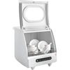 MEHOOSPVN Lavastoviglie da tavolo con serbatoio dell'acqua/controllo touch, mini lavastoviglie con/senza collegamento dell'acqua, 5 programmi da tavolo singolo, lavastoviglie per appartamenti,