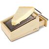 ROMINOX Classica Grattugia per Formaggio "Parmo", di alta qualità e resistente con scomparto per il formaggio (Legno, Acciaio Inossidabile)