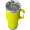 YETI Rambler Straw Mug, Stainless Steel Vacuum Insulated Mug with Stronghold Lid, Firefly Yellow, 35 oz (1035 ml)