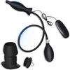 AMAZBEE Plug anale gonfiabile perle anali vibranti a più frequenze con pompa e dilatatori Masturbatore vaginale femminile Stimolatore prostatico maschile SM Sex Toys (C)