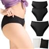 MOOPRA Set di 3 Mutande Mestruali Donna Oeko-Tex | 4 Strati Ultra Assorbenti | Slip da Ciclo Mestruale Donna Flusso Abbondante | Lavabile e Riutilizzabile + Pochetta Impermeabile + Rete di Lavaggio