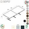 SEIPO T-LEG tavolo riunione LINEARE P. 900 composto 2 pezzi struttura metallica gambe a T Seipo TL.0803 04