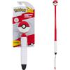 Pokémon Poke Ball - Lanciatore telescopico per animali domestici, portatile, con cinghia e sfera in gomma da 6,3 cm