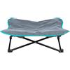Trixie Lettino da campeggio per cani, 69 × 20 × 69 cm, grigio scuro/petrolio - 28215
