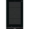 Siemens Piano cottura domino a induzione EX375FXB1E in vetroceramica nero da 30 cm