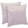 Giovanni Dolcinotti MADE IN ITALY Giovanni Dolcinotti | Set 2 Federe Cuscini Divano 40x40 - Copricuscini Decorativi - 100% Cotone - Fodere con Cerniera Nascosta - Silver Pink - Modello Atlanta
