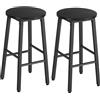 HOOBRO Set di 2 Sgabelli da Bar, Sgabelli Cucina, Sedia da Bar con Poggiapiedi, per Colazione, Adatto in Sala da Pranzo, Cucina, Bar, Resistente e Stabile, Nero EBB07BY01G1