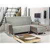 BIANCHERIAWEB Copridivano Con Penisola Trapuntato Modello Best Colore Grigio Chiaro 240 cm Grigio Chiaro