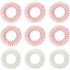 BeastPink Set di Elastici per Capelli a Spirale Pink