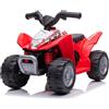 Mondial Toys Mini Quad elettrico per bambini con Licenza Ufficiale Honda TRX250X 6V di Mondial Toys ATV con Luci a LED e Suoni integrati Rosso