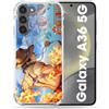 Cokitec Cover rinforzata per Samsung Galaxy A36 5G Manga One Piece Ace Color