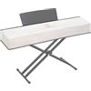 Zreephy Copertura antipolvere per tastiera pianoforte con apertura a cerniera, design antipolvere, compatibile con pianoforti digitali Yamaha P35 P45 P48 P71 P85 P95 P105 P115 P125 (bianco sporco)