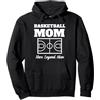Design Fire Fit Camicie da basket mamma per donne Cool Basketball Shirt Mom Felpa con Cappuccio