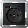 Unitec Presa USB tipo A/C Monaco, 230 V AC, 50 Hz, antracite, 1 pezzo
