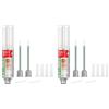 Fischer Fill and Fix Riparazione Fori Tasselli, Cerniere Mobili e Fissaggi su Muro e Legno, Resina Bicomponente, 51098 (Confezione da 2)