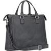 STILORD Claire Borsa Business Donna in Vera Pelle 15 Pollici | Cartella | Borsa per Laptop DIN A4 | Borsa a Tracolla e a Mano per Ufficio Colore:carbon - grigio