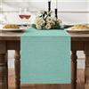BonBotimen Runner da Tavolo Azzurro Moderno 30 x 180 cm Lino Rustico Runner da Tavolo per Decorazioni da Tavolo per Matrimoni Stile Fattoria Festa Vacanza Cucina Tavolino Decorazione Copertura