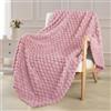 Exclusivo Mezcla Coperta Plaid Pile da Divano, 130x170 cm, Rosa