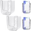 TZEKING Contenitore di salviettine,2 Pezzi Dispensatore di Salviettine Contenitore,Scatola di Carta Igienica,Supporto da Parete,Scatola per Salviette Umide, per Fazzoletti da Cucina, Camera