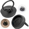 Your Day Mate Tappo universale, per lavello, 2 pz, tappo per lavandino, per scarichi da 1-3/4", da Ø 46 a 43 mm, tappo di scarico per vasca, tappo per lavandino di ricambio, nero, gomma, Tappi per vasca da bagno
