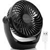 OCOOPA Ventilatore da Tavolo,Mini Ventilatore USB,con Forte Flusso d'aria e Funzionamento Silenzioso, Velocità Regolabile, Testa Girevole a 360 °, per Scrivania, Ufficio, Casa