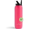 waterdrop MICRODRINK waterdrop® Borraccia con Cannuccia 1 litro, Borraccia Termica, Acciaio inox, Borraccia Bambini, Palestra, Adulti, Bottiglia Termica per Bevande Calde e Fredde