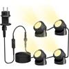 PChero Illuminazione per laghetto a LED subacqueo, illuminazione subacquea, faretto per piscina, luce subacquea, IP68, impermeabile, per piscina, stagno, giardino, albero, interni ed esterni