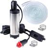 Govfrey Mini pompa sommersa da 12 V, pompa di sentina diesel, piccola pompa dell'acqua elettrica per acqua, olio diesel, 38 mm, mini pompa per cambio acqua, caravan, serbatoio ibc con tubo da 3 m