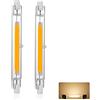 Generico Lampadine LED R7S 118mm 20W, Dimmerabile, 2000LM, Bianco Caldo 2700K, Sostituisce Alogena 200W, Doppia Estremità COB Luce Lineare Proiettore, 2 Pezzi