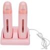 FILFEEL Scaldacera a rullo doppio per depilazione, scaldacera professionale, dispositivo per la depilazione a rullo, macchina per la depilazione, per una pelle liscia - Rosa (110V)